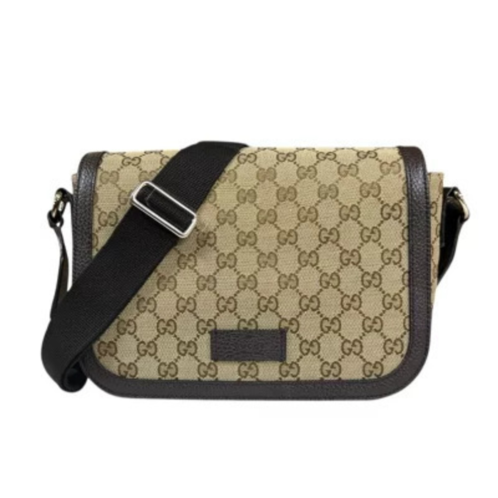 Gucci Messenger Bag GG Canvas Shoulder Beige Cream